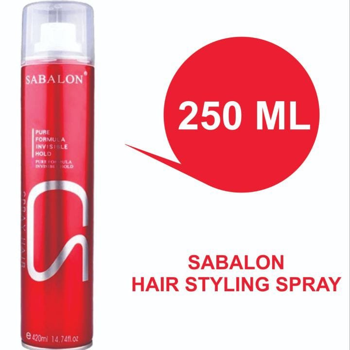 SABALON S2 Hair Styling Spray 250ML | Pure Formula Invisible Hold | Super Strong Hold For Curls, Straight & Styling | For Men & Women | Professional Use